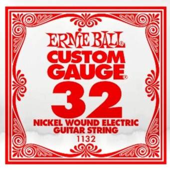 ERNIE BALL E1132 .032 Nickel Wound Electric Guitar String - Ray's Midbell Music