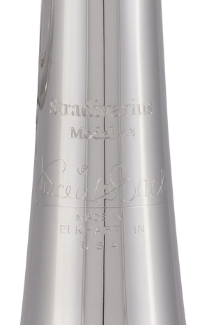 Bach 180S43R Stradivarius Pro Bb Trumpet, Silver-plated, 43 Bell, Reverse Tuning