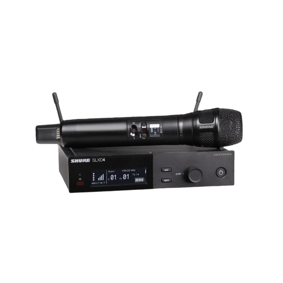 SHURE SLXD24/N8SB-H55 SLX-D Wireless Microphone System with Nexadyne 8/S Handheld Transmitter