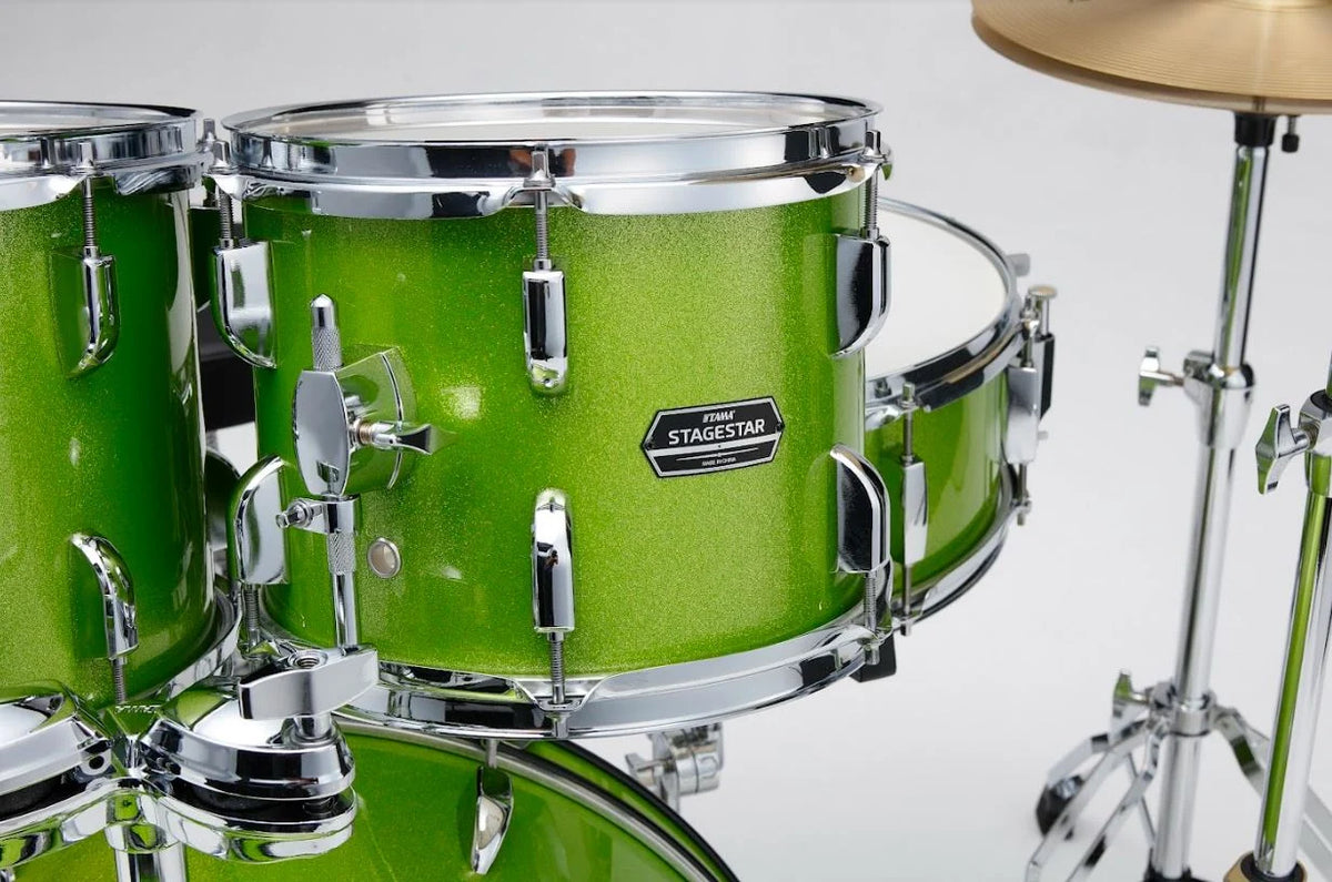 Tama ST52H5CLGS 5 Piece Stagestar Complete Drum Set (Lime Green Sparkle)