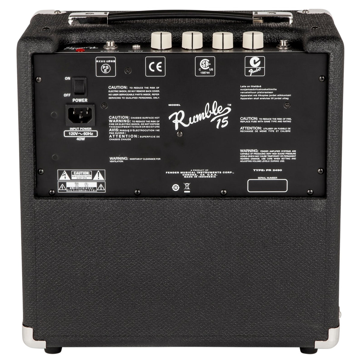 FENDER #2370100000 Rumble 15 Bass Amplifier