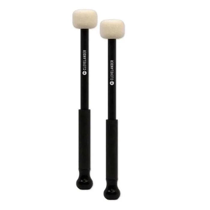 CLEVELANDER CMB1 Aluminum Shaft Marching Bass Mallet, Pair, Small