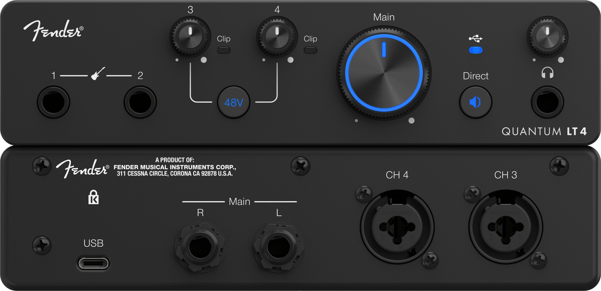 FENDER 2777700613 Quantum LT 4 USB-C Audio Interface