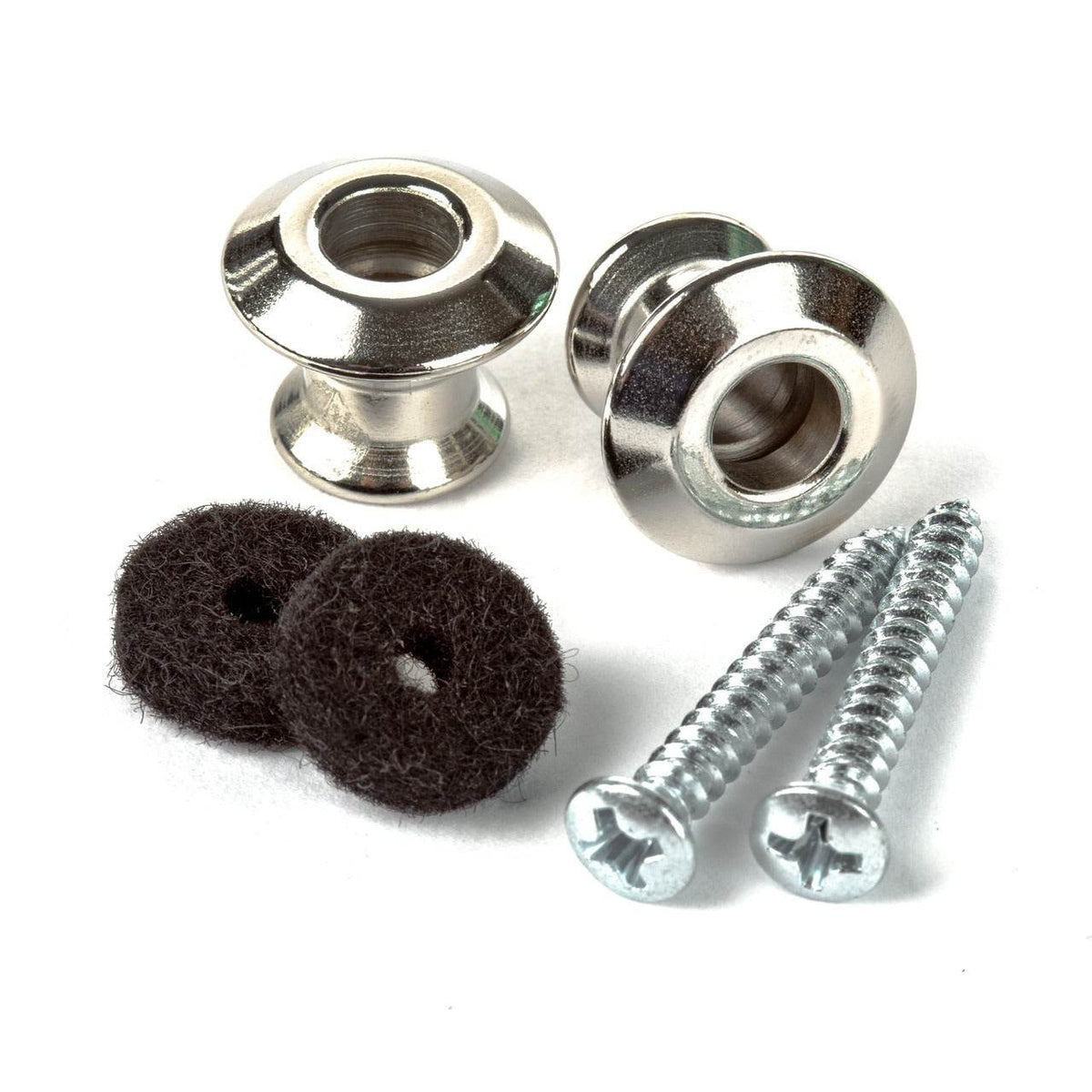 DUNLOP 2PSLS031N Straplok Dual Design Strap Button Set - Nickel - Ray's Midbell Music