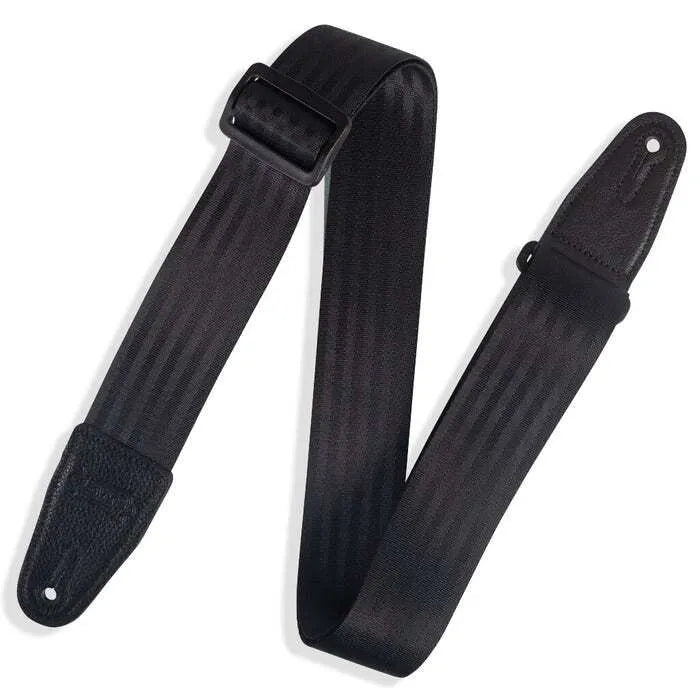 Levy's M8SBBLK 2" Seatbelt Guitar Strap (Black)