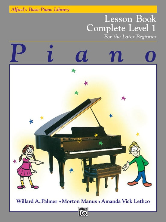 ALFRED 002229 Alfred's Basic Piano Library: Lesson Book Complete 1 (1A/1B) for the Later Beginner