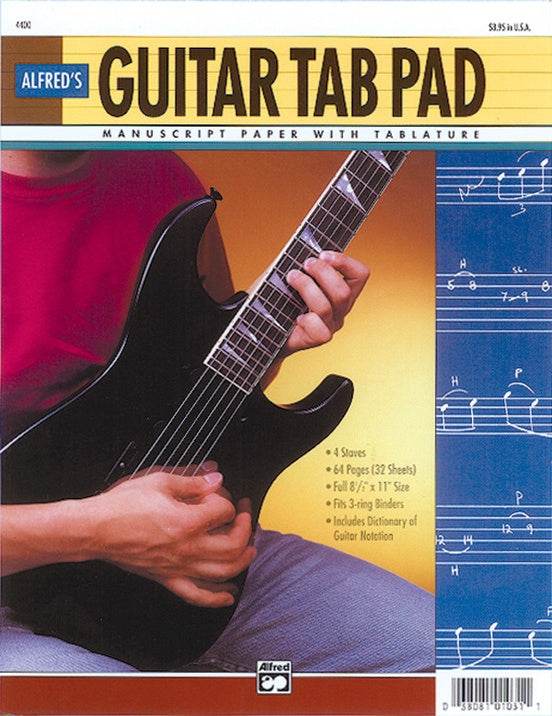 ALFRED 004400 Guitar Tab Paper - Ray's Midbell Music