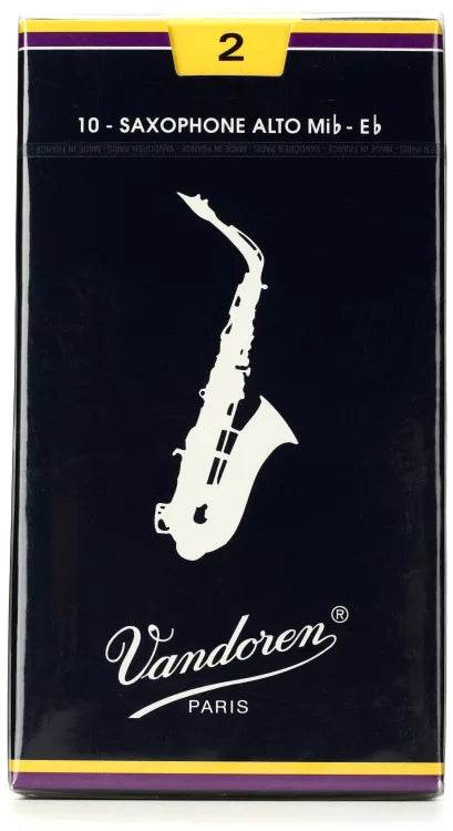 VANDOREN SR212 #2 Alto Sax Reeds, Box of 10 - Ray's Midbell Music