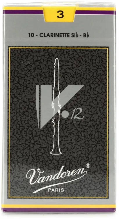 VANDOREN V12 CR193 #3 Clarinet Reeds, Box of 10