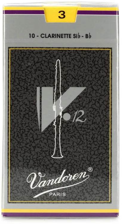 VANDOREN V12 CR193 #3 Clarinet Reeds, Box of 10 - Ray's Midbell Music
