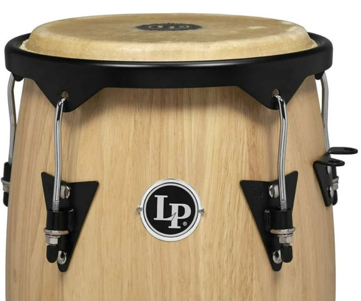 LP LP646NYAW 10" & 11" City Series Conga Set w/ Double Stand - (Natural Gloss)