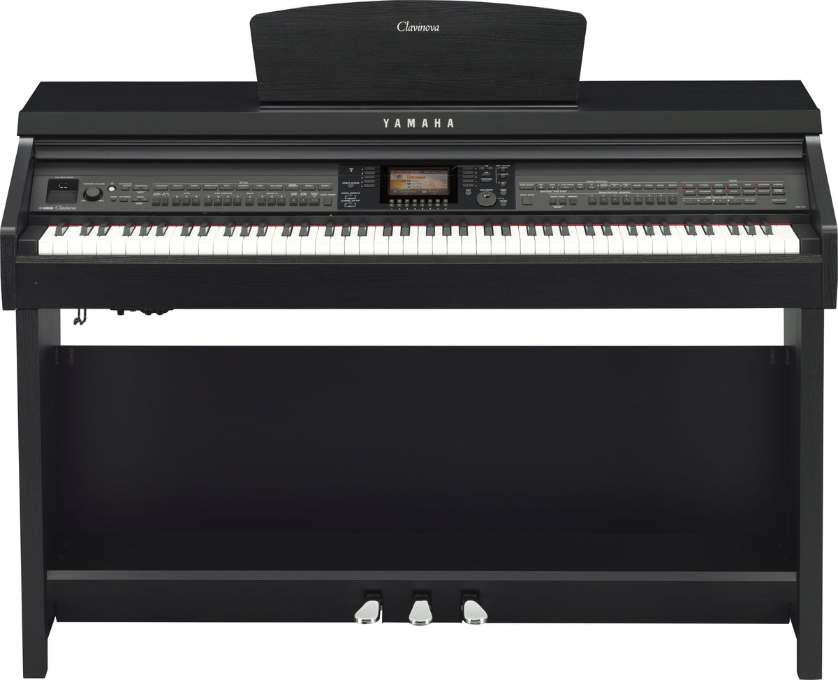 Yamaha CVP701B Clavinova Ensemble Console Digital Piano w/ Bench (Matte Black)