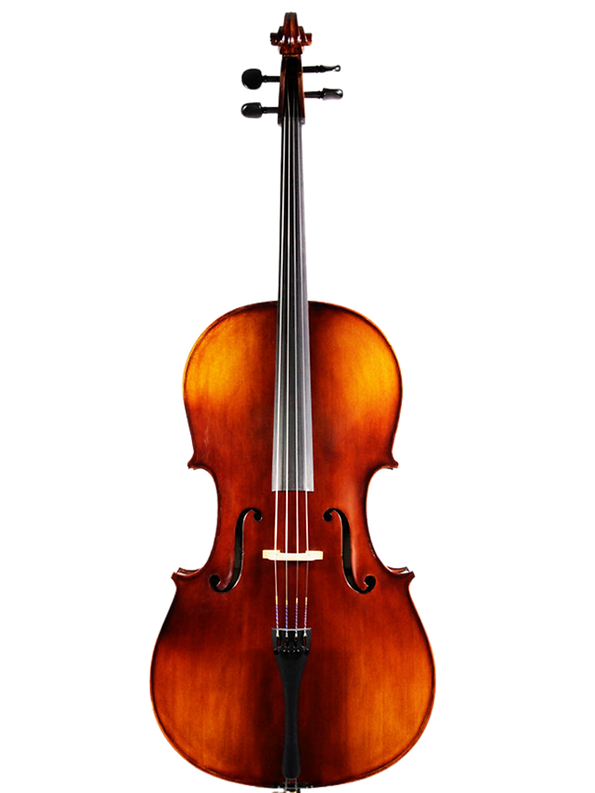 Krutz C410OFT 4/4 100 Series Cello w/ Bag & Silver Pernambuco Bow