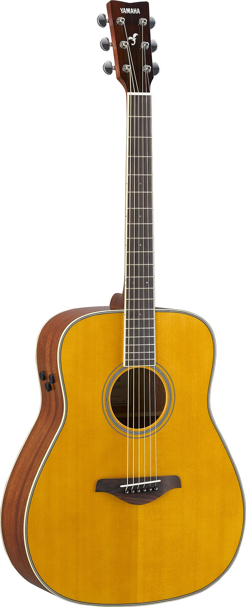 YAMAHA FG-TA VT FG TransAcoustic; Traditional Western Body, Solid Spruce Top, Mahogany B&S, Vintage Tint