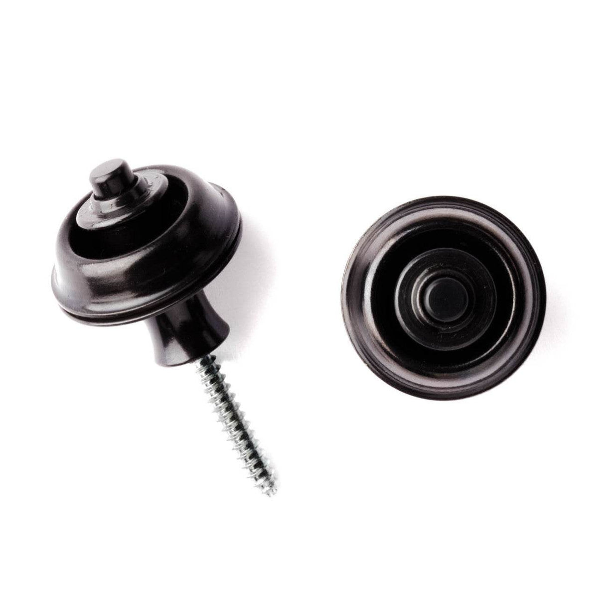 DUNLOP SLS1503BK Traditional StrapLok System, Black - Ray's Midbell Music