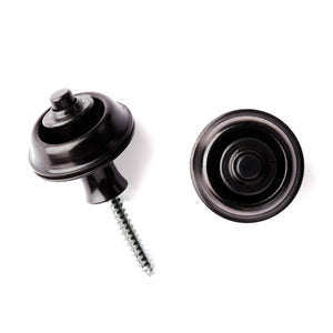 DUNLOP SLS1503BK Traditional StrapLok System, Black - Ray's Midbell Music