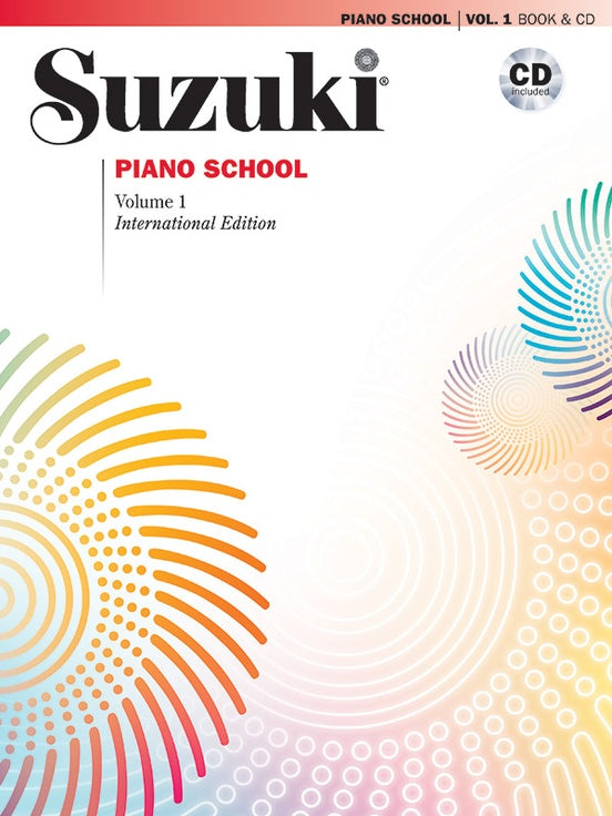 ALFRED 0030030 Suzuki Piano School New International Edition Piano Book and CD, Volume 1