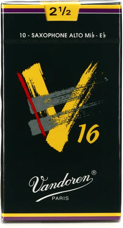 VANDOREN V16 SR7025 #2.5 Alto Sax Reeds, Box of 10