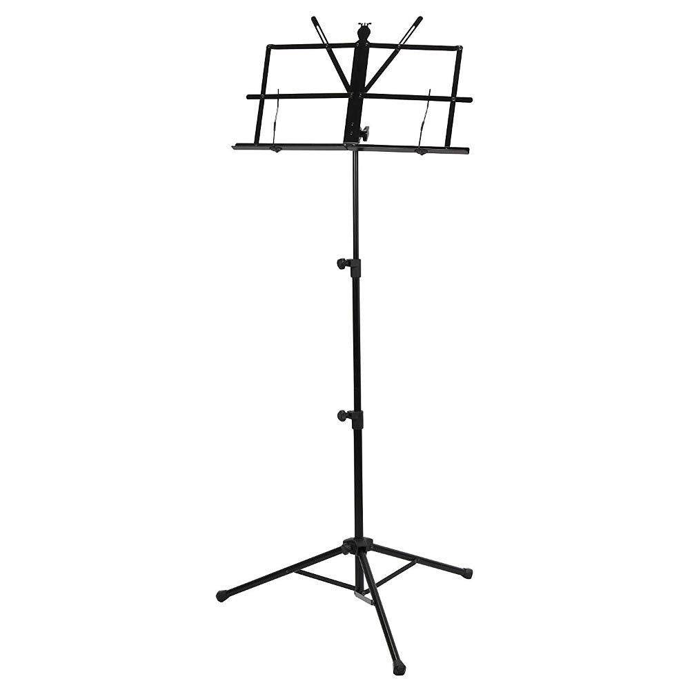 STRUKTURE SMS1X Black Folding Music Stand w/ Bag - Ray's Midbell Music