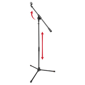 Frameworks GFWMIC1500 Compact Fixed Boom Mic Stand w/ Tripod Base