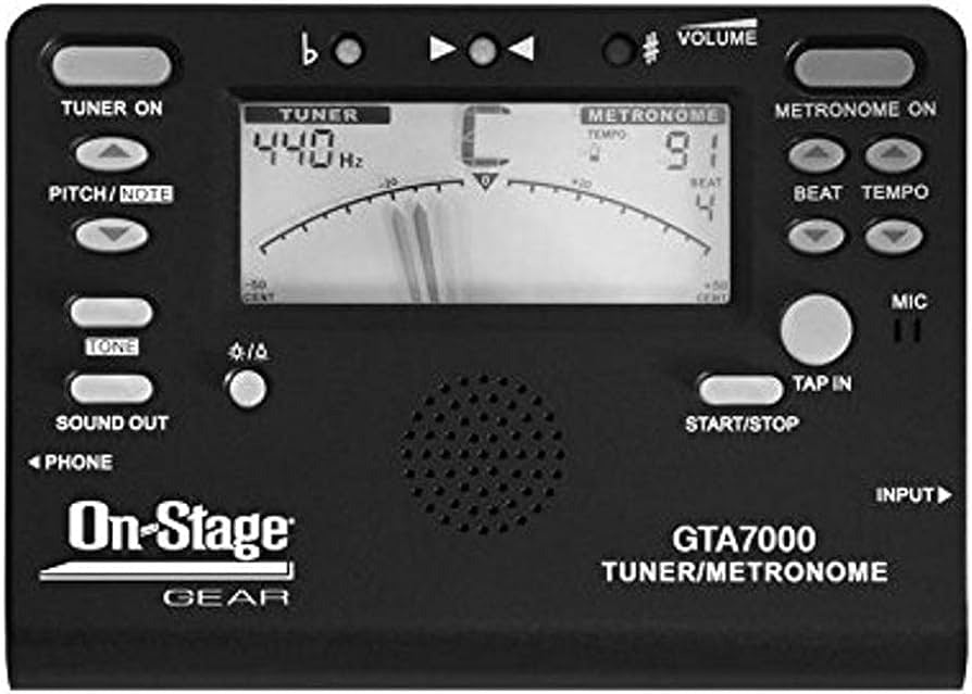 ON STAGE GTA7000 Chromatic Tuner/Metronome/Tone Generator