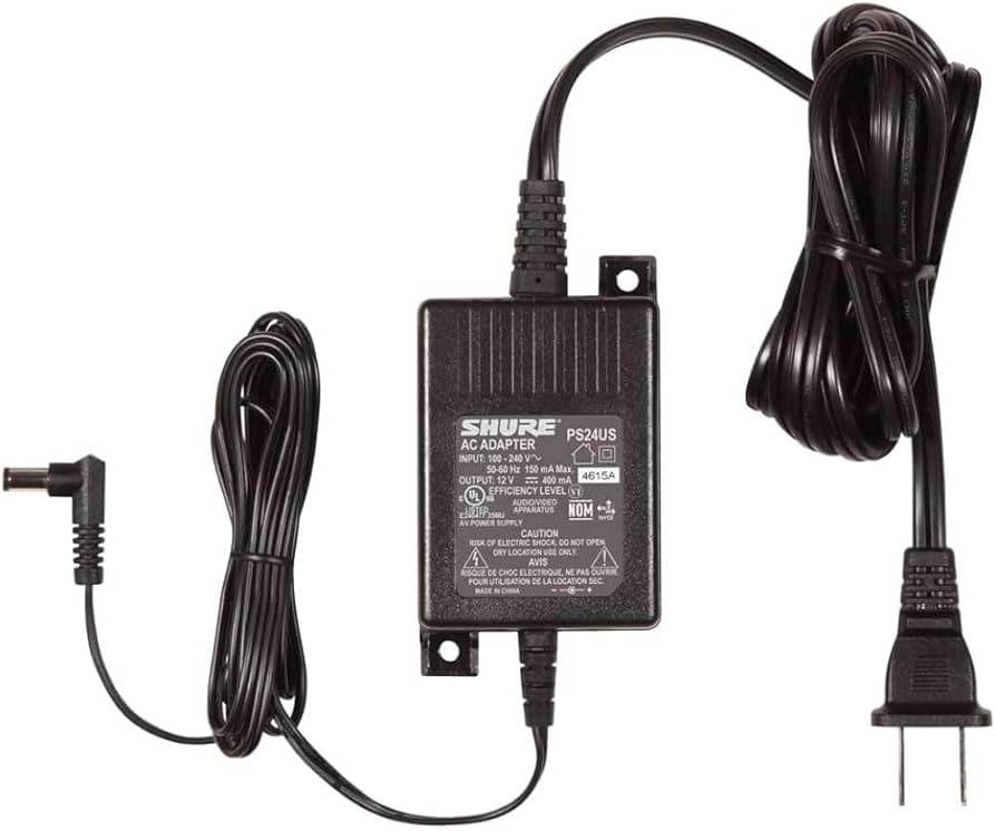 SHURE PS24US Power Supply for PGXD4/BLX4/BLX88/GLXD6/QLXD4/PSM300 - Ray's Midbell Music