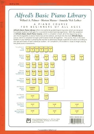 ALFRED 003093 Alfred's Basic Piano Prep Course: Theory Level A