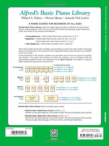 ALFRED 006187 Alfred's Basic Piano Library: Notespeller Book 1B