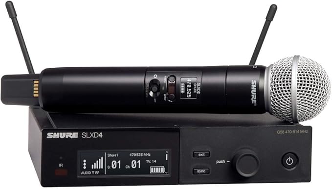 Shure SLXD24/SM58-H55 SLX-D Wireless Microphone System with SM58 Handheld Transmitter
