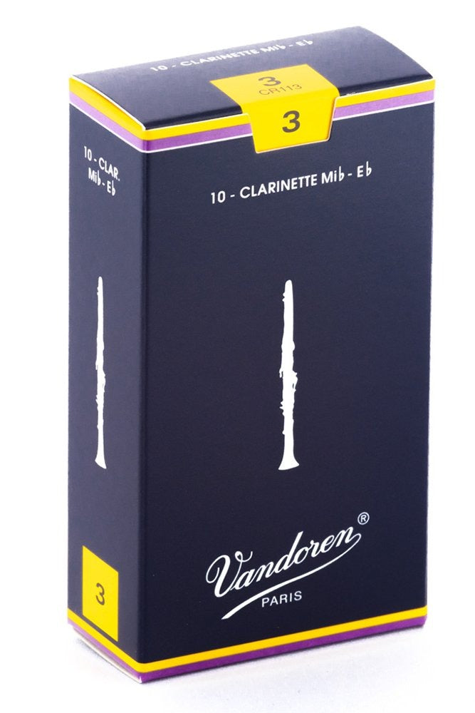 VANDOREN CR113 #3 Eb Clarinet Reeds, Box of 10