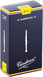 VANDOREN CR1135 #3.5 Eb Clarinet Reeds, Box of 10