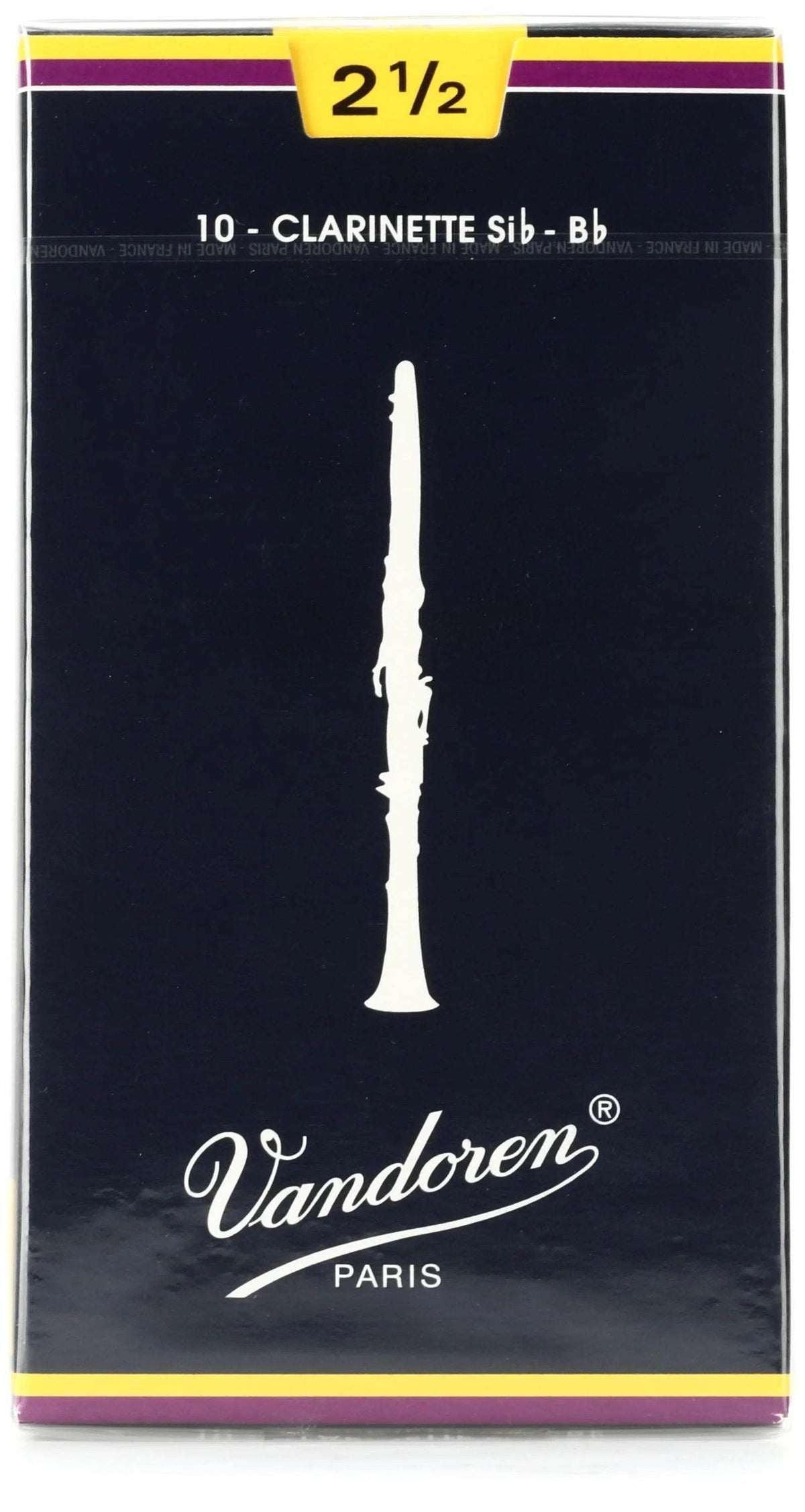 VANDOREN CR1025 #2.5 Clarinet Reeds, Box of 10 - Ray's Midbell Music