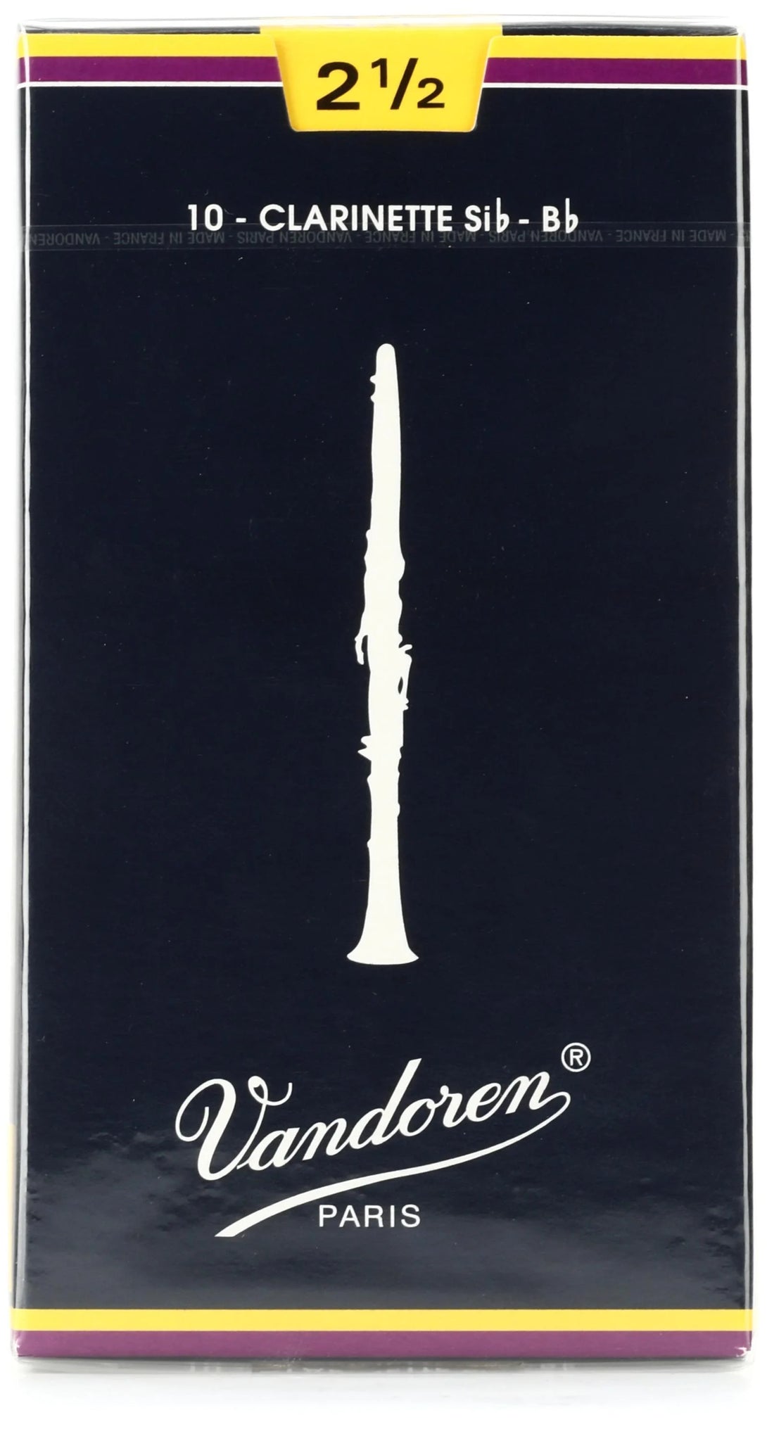 VANDOREN CR1025 #2.5 Clarinet Reeds, Box of 10