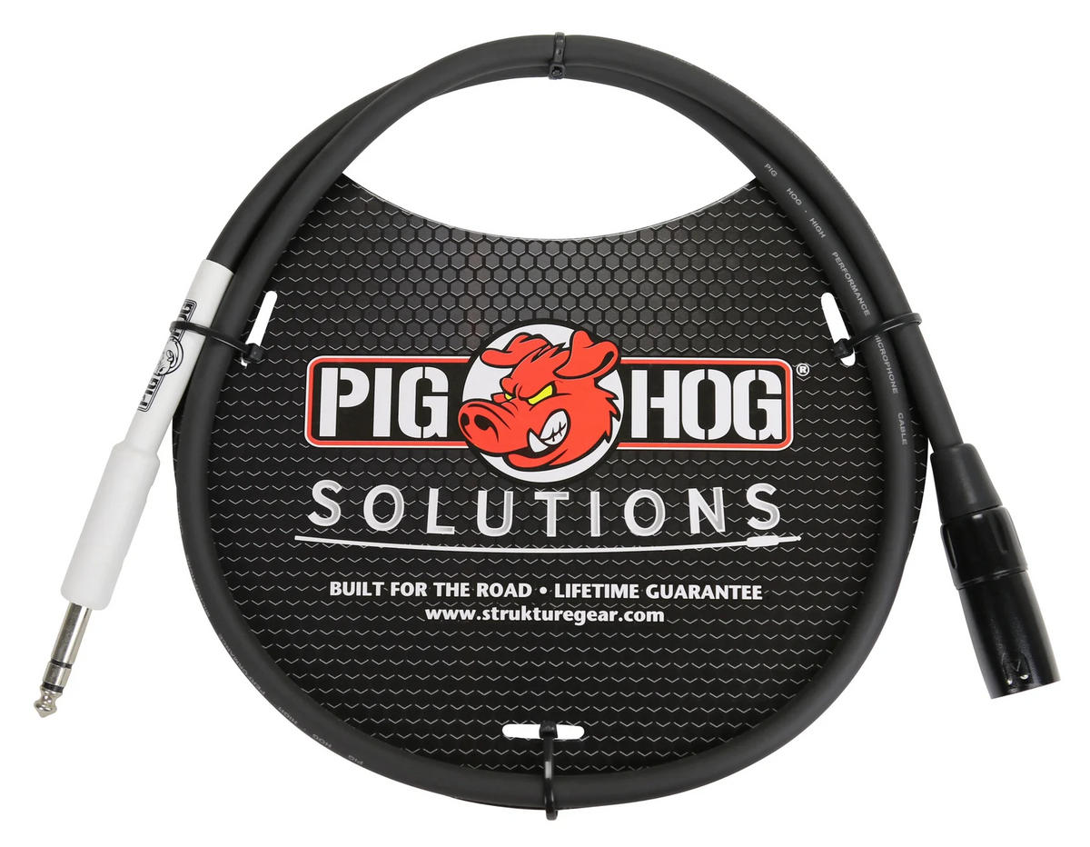 Pig Hog PXTMXF3 3' TRS(M)-XLR(F) Balanced Cable