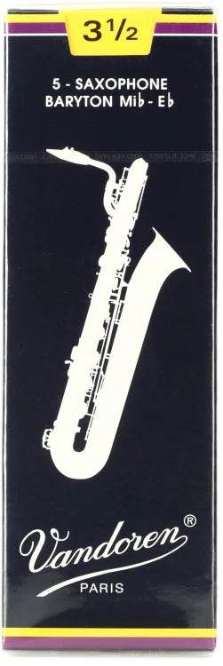 VANDOREN SR2435 #3.5 Bari Sax Reeds, Box of 5 - Ray's Midbell Music