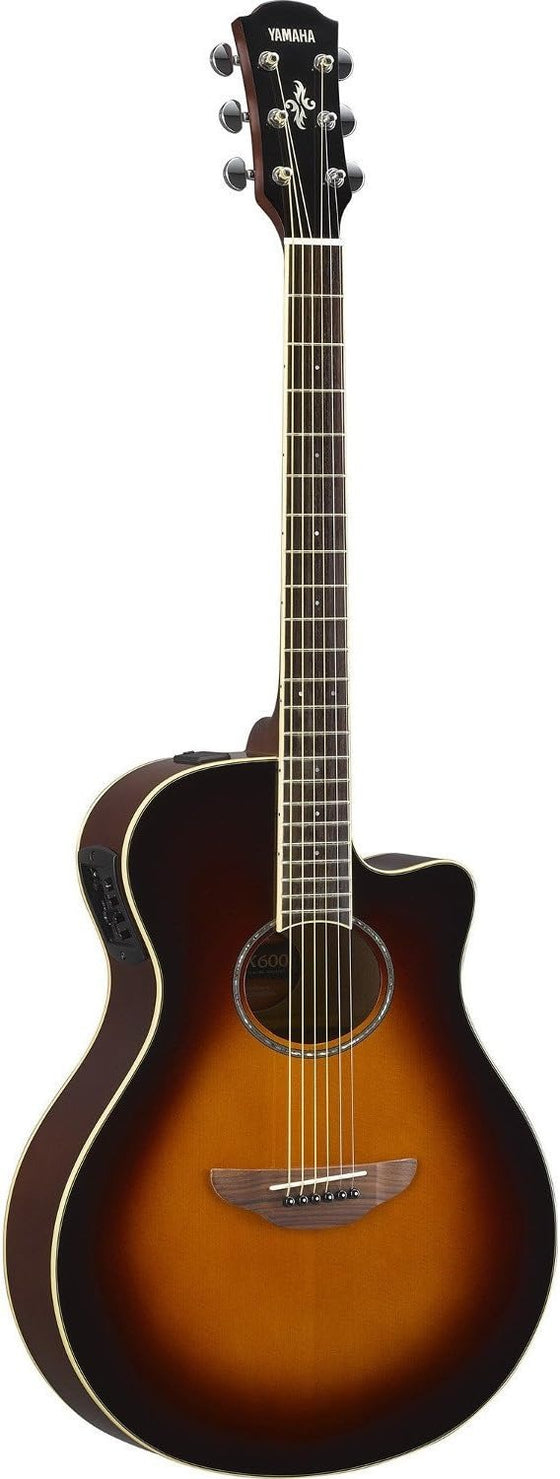 YAMAHA APX600OVS APX Series Thinline A/E Cutaway Guitar (Vintage Sunburst)