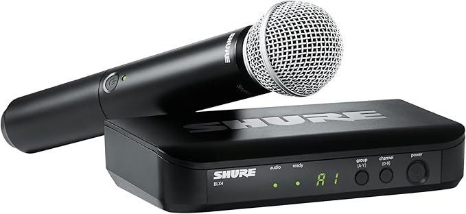 Shure BLX24/SM58-H10 BLX Wireless Vocal System with BLX4 Wireless Receiver and SM58 Handheld Wireless Microphone