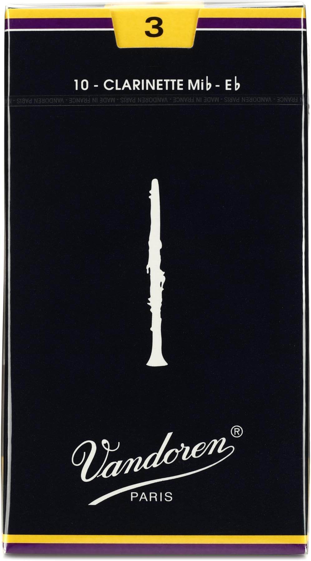 VANDOREN CR113 #3 Eb Clarinet Reeds, Box of 10 - Ray's Midbell Music