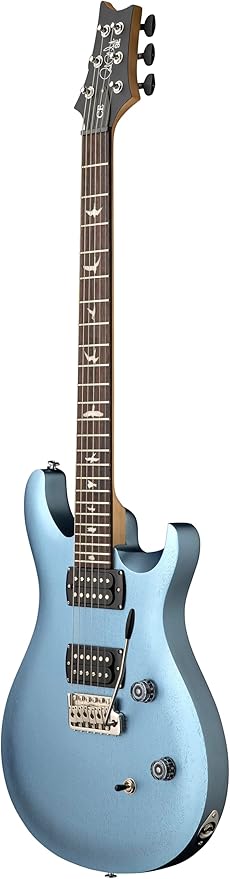 PRS 115992IN SE Series CE24 Standard Satin Double Cut Electric Guitar (Ice Blue Metallic)