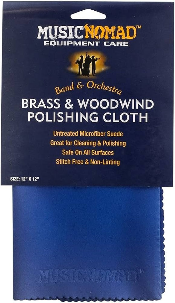 MUSICNOMAD MN730 Brass & Woodwind Untreated Microfiber Polishing Cloth