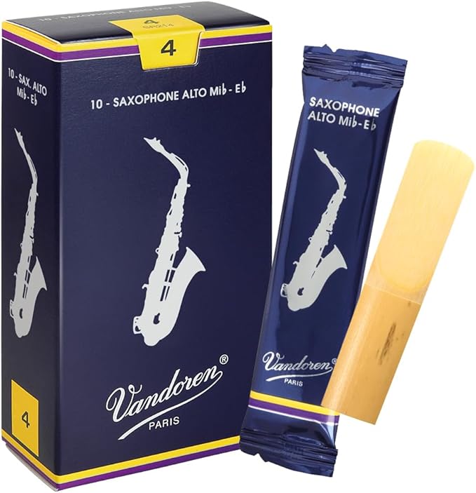Vandoren SR214 #4 Alto Sax Reeds, Box of 10