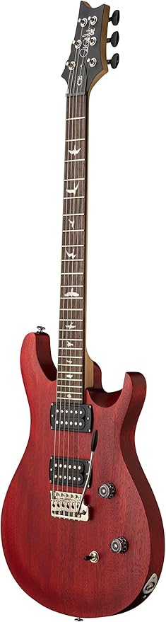 PRS 115992VC SE Series CE24 Standard Satin Double Cut Electric Guitar (Vintage Cherry Satin)