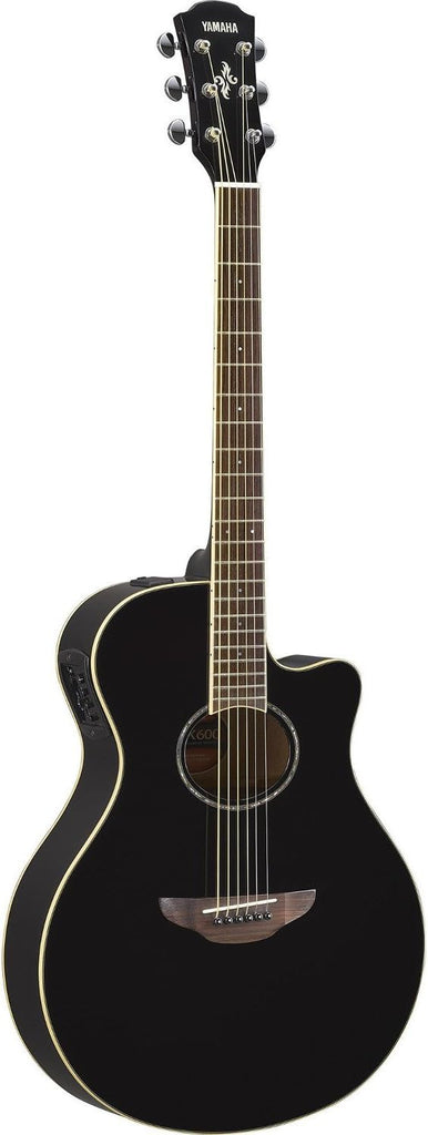YAMAHA APX600BL APX Series Thinline Cutaway A/E Guitar (Black)