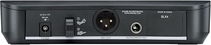 Shure BLX24/SM58-H10 BLX Wireless Vocal System with BLX4 Wireless Receiver and SM58 Handheld Wireless Microphone