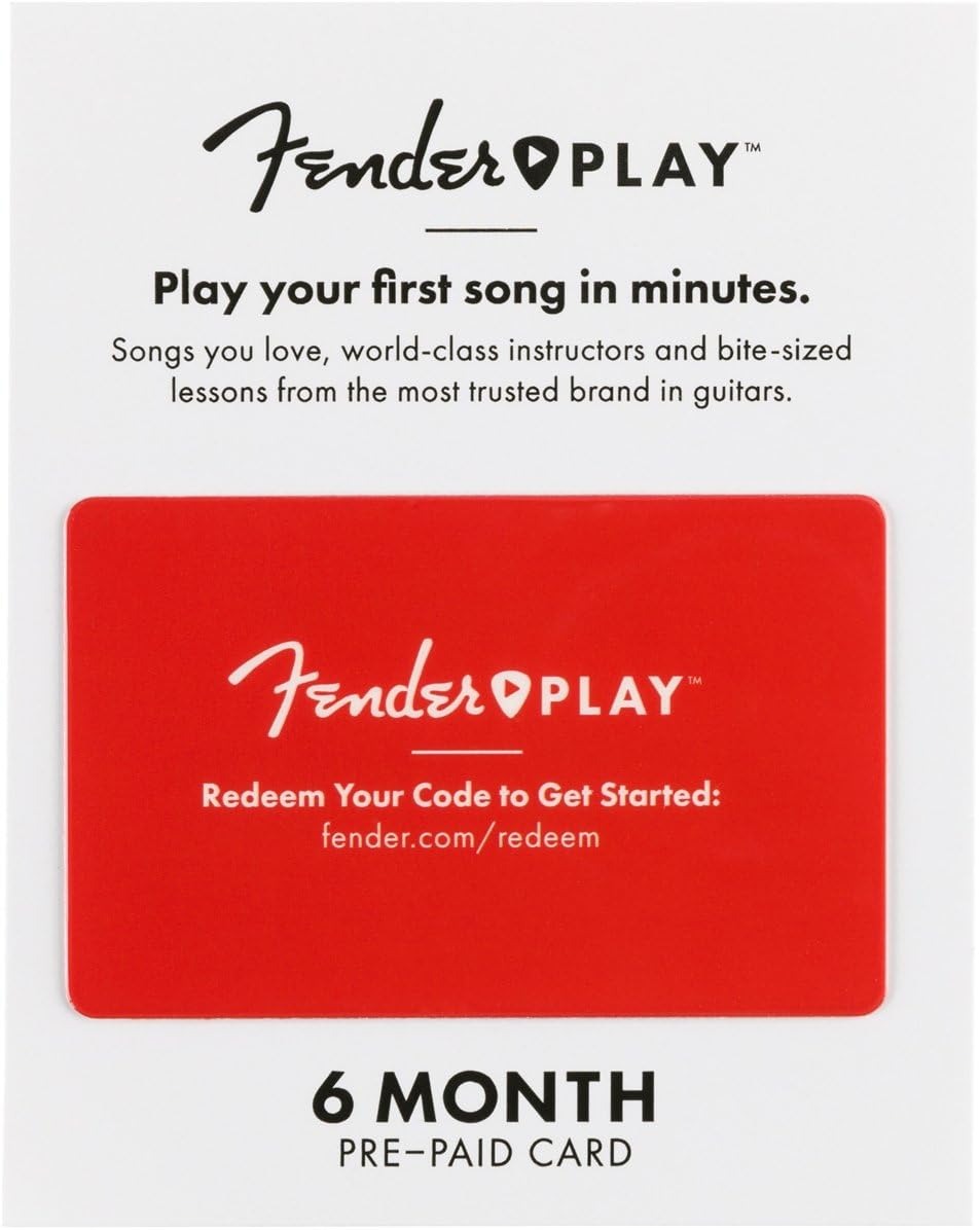 FENDER 6206700001 Fender Play 6 Month Subscription Prepaid Card