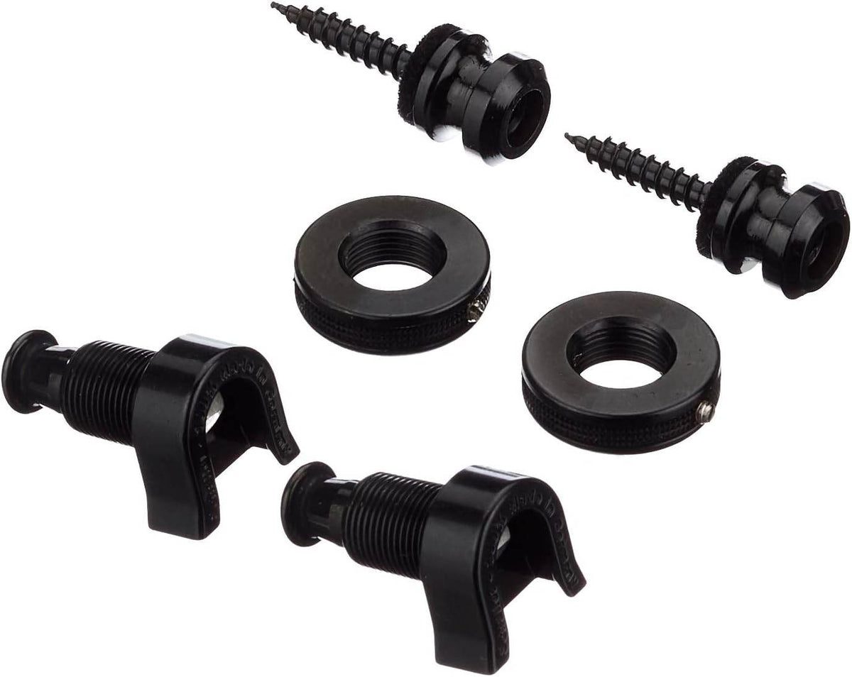 SCHALLER 1446 Security Strap Locks (Black) - Ray's Midbell Music