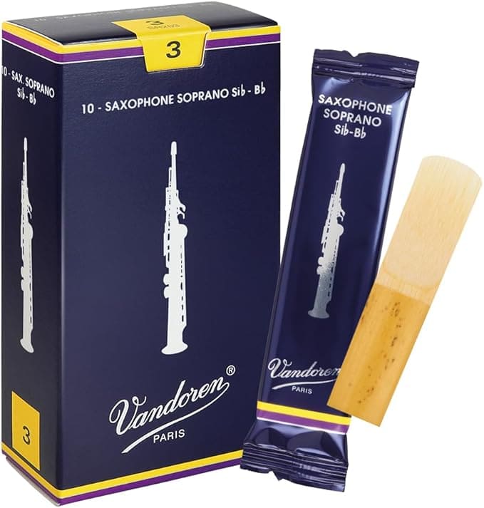 Vandoren SR203 #3 Soprano Sax Reeds, Box of 10