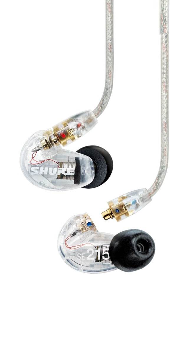 SHURE SE215CL Sound Isolating Earphones w/ Dynamic MicroDriver & Detachable Cable (Clear) - Ray's Midbell Music
