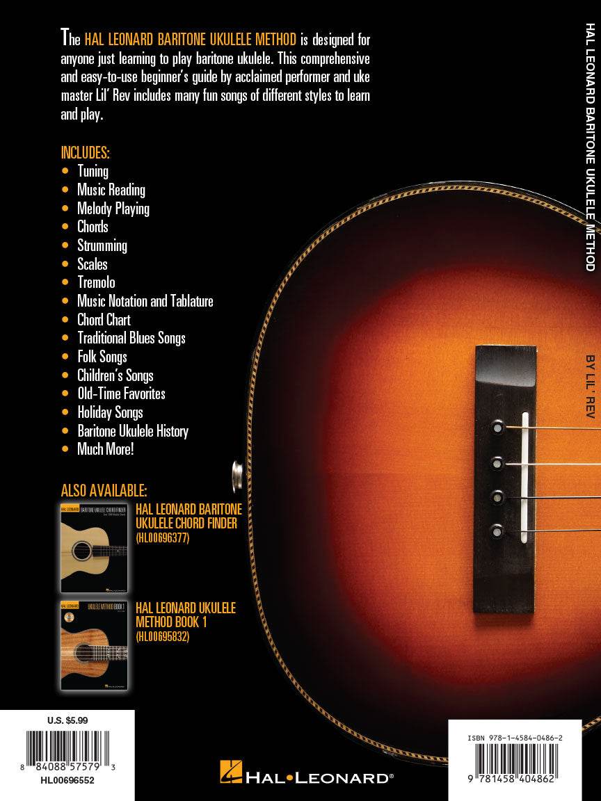 HAL LEONARD 00696552 Hal Leonard Baritone Ukulele Method - Book 1 - Ray's Midbell Music