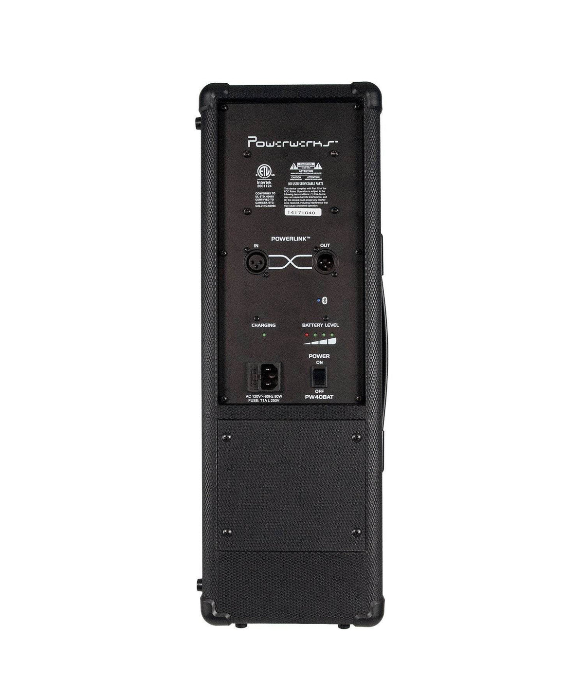 Powerwerks PW40BATBT 40W Battery Powered Self Contained PA w/ Bluetooth - Ray's Midbell Music